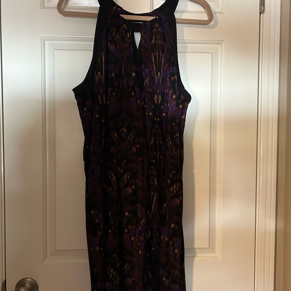 Elegant Purple Sleeveless Dress